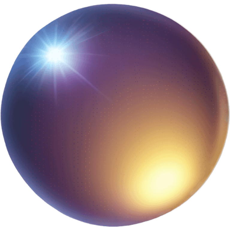 sparkling space round shaped emoji