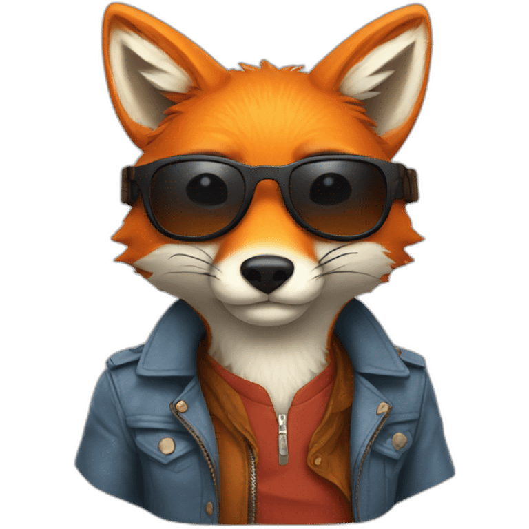 Fox being cool emoji