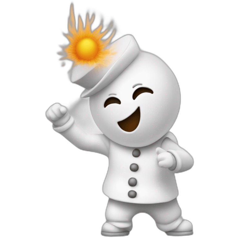 bonhomme qui fait un dab emoji