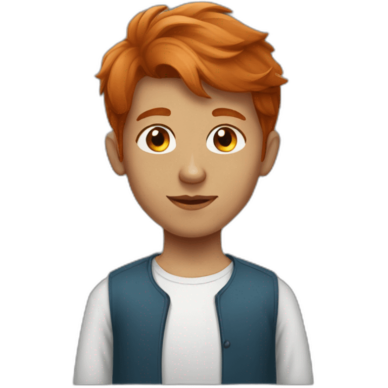 A pakistani boy redhead emoji