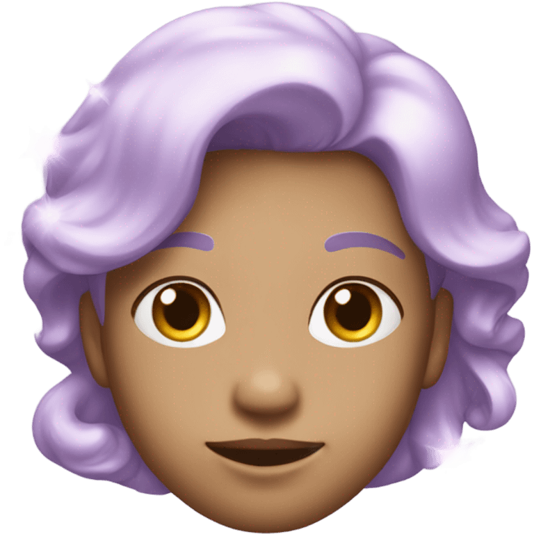 Pastel lilac sparkle icon emoji