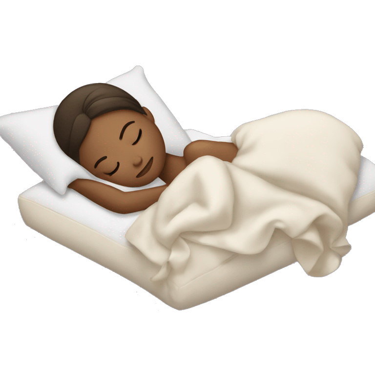 Girl sleeping on a pillow emoji