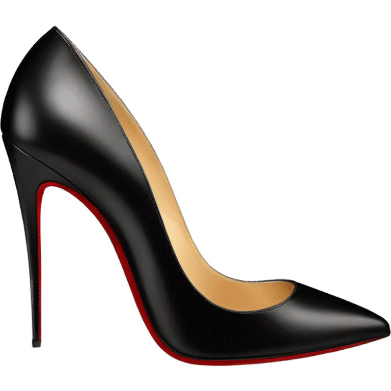 Black christian louboutin so kate  emoji