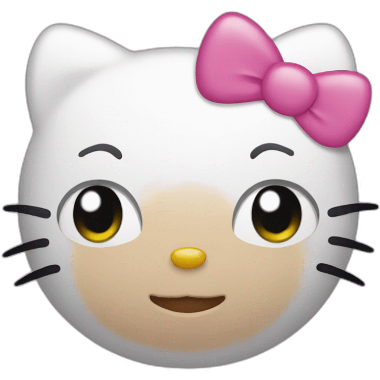 Face of hello kitty emoji