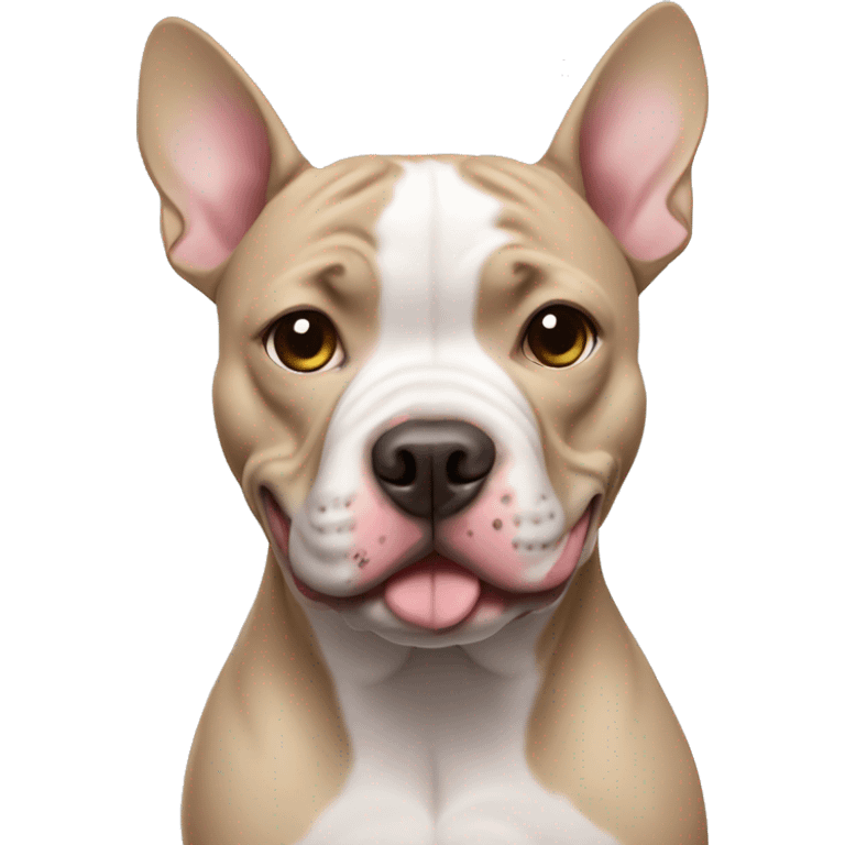 Pitbull mixed with frenchie emoji