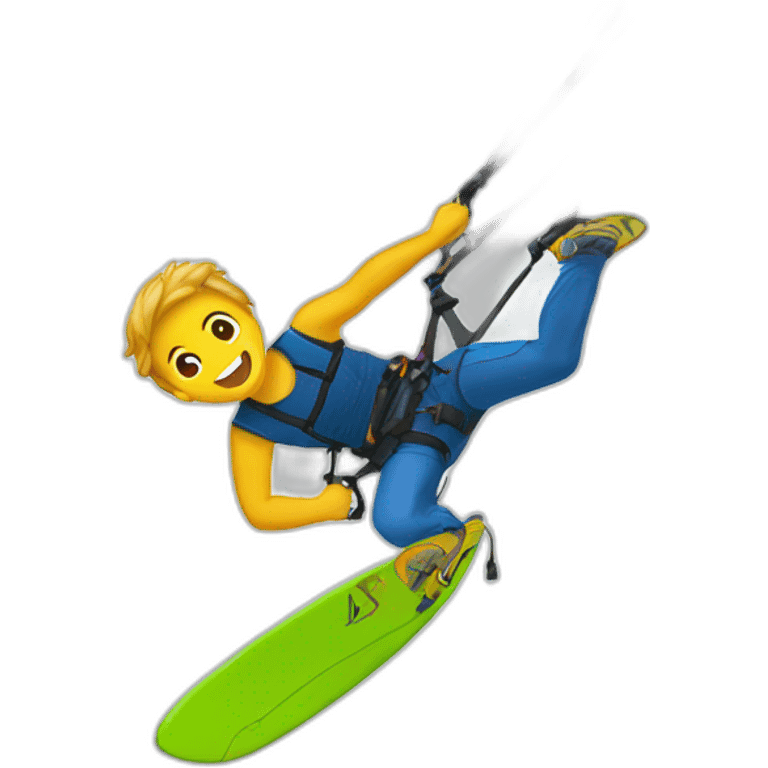 Kitesurf backroll emoji