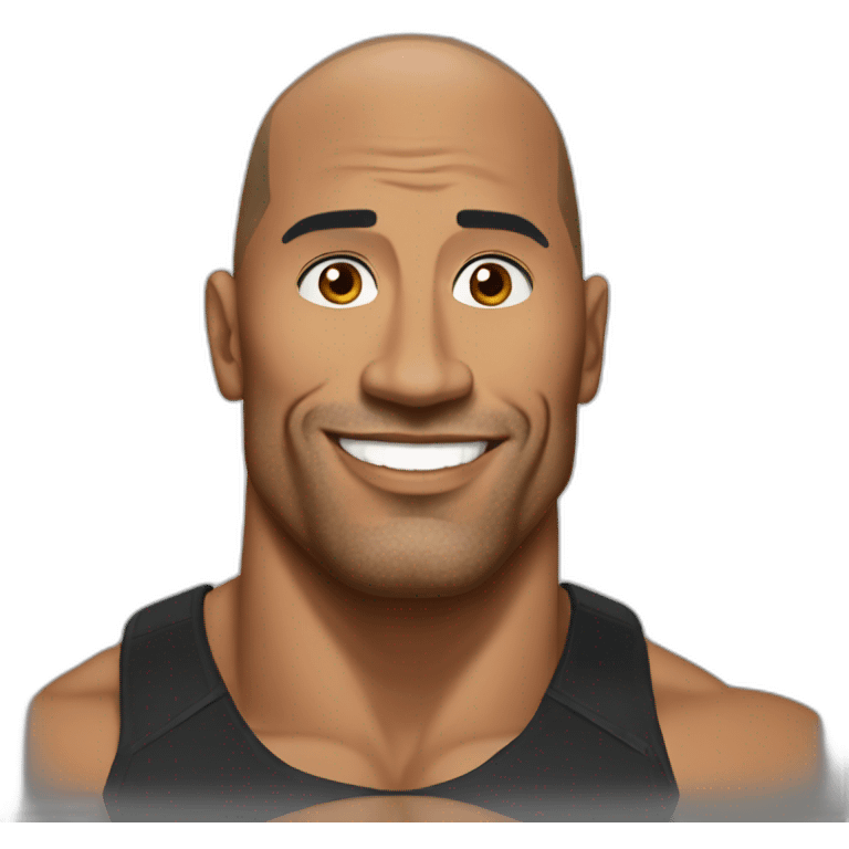 The rock vin emoji