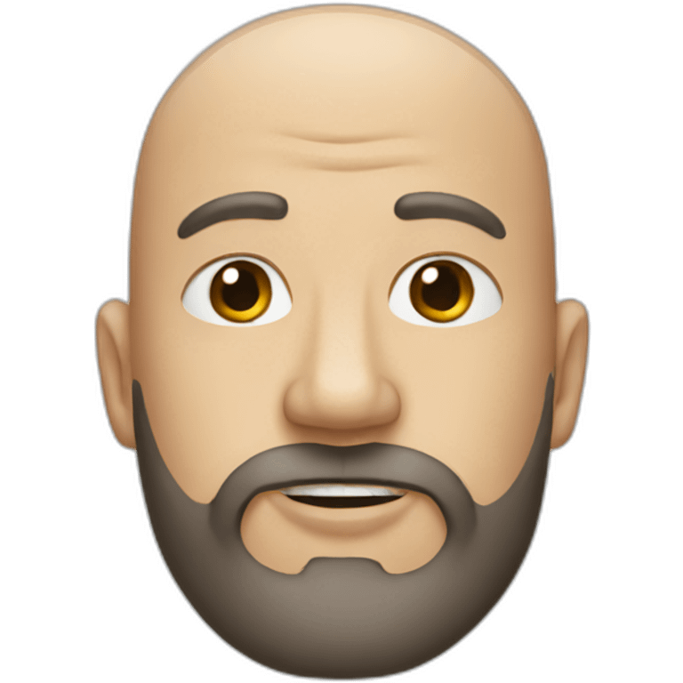 bald man with a beard emoji