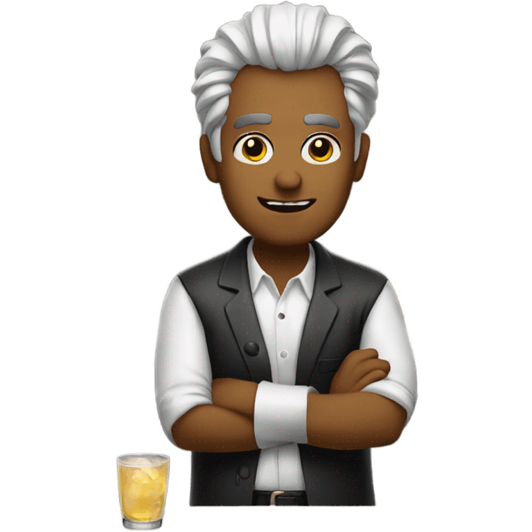 Mad bartender  emoji