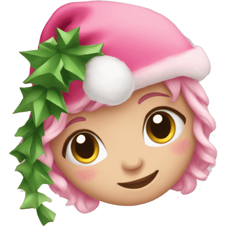 christmas pink cute emoji