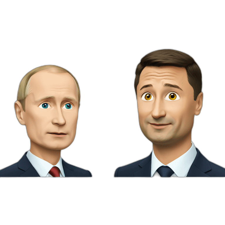 Putin with Zelensky  emoji