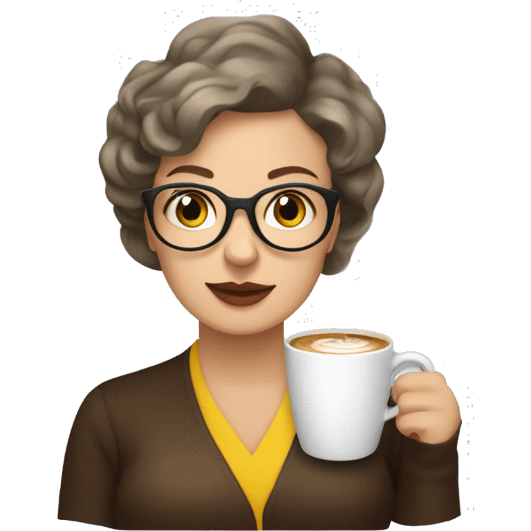 maria prymachenko drink coffee emoji