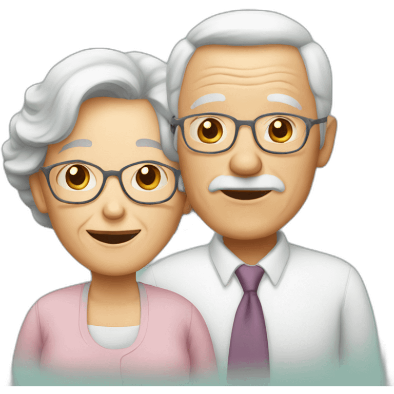 The life of two elderly people emoji