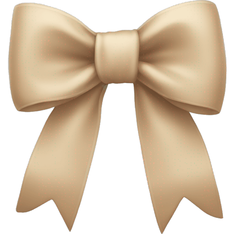 Beige bow emoji