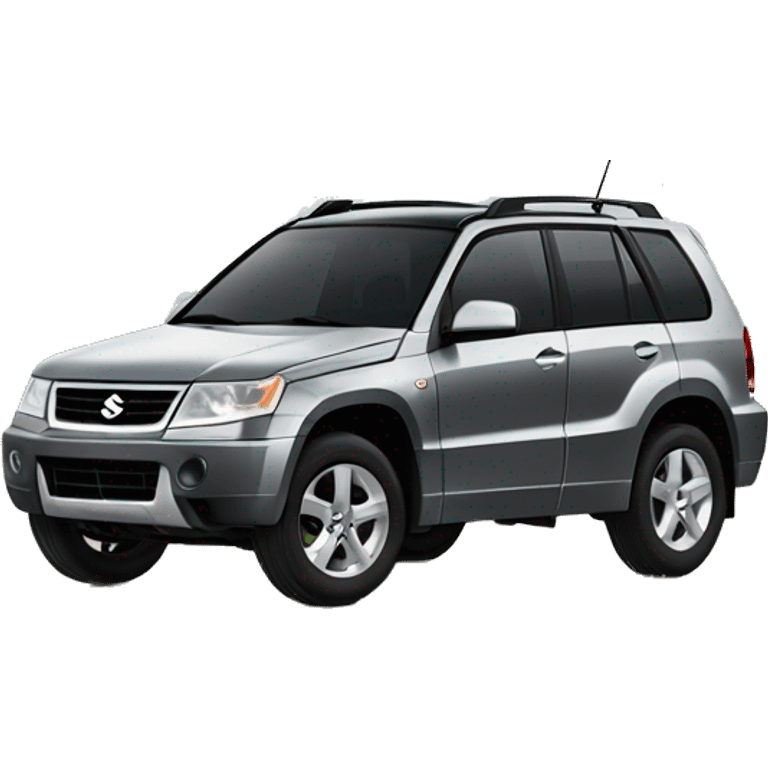 Grey Suzuki grand vitara 2005 tall with black tires  emoji