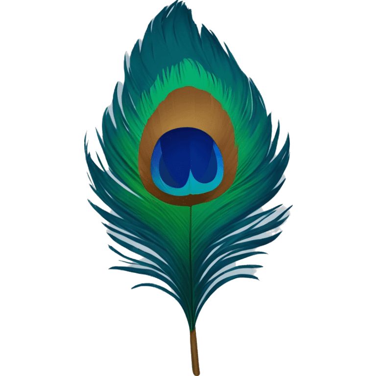 Peacock's feather emoji