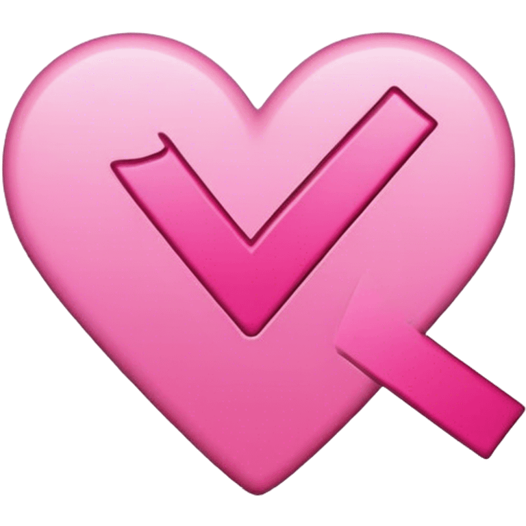 pink check mark emoji