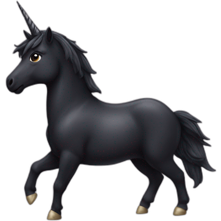 black unicorn emoji