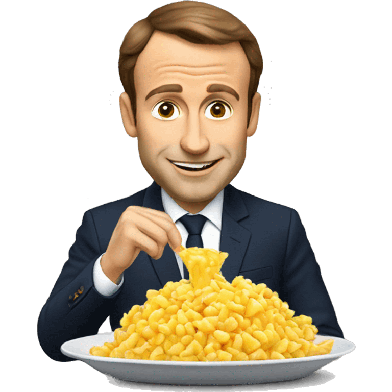 Macron qui mange poutine  emoji