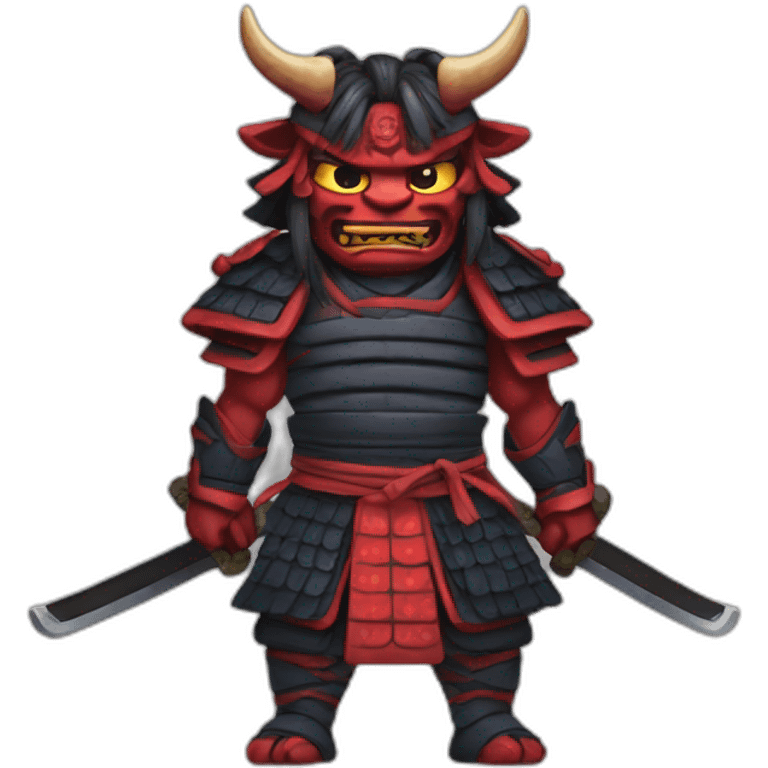 Samurai oni emoji