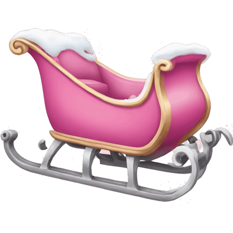 pink sleigh  emoji