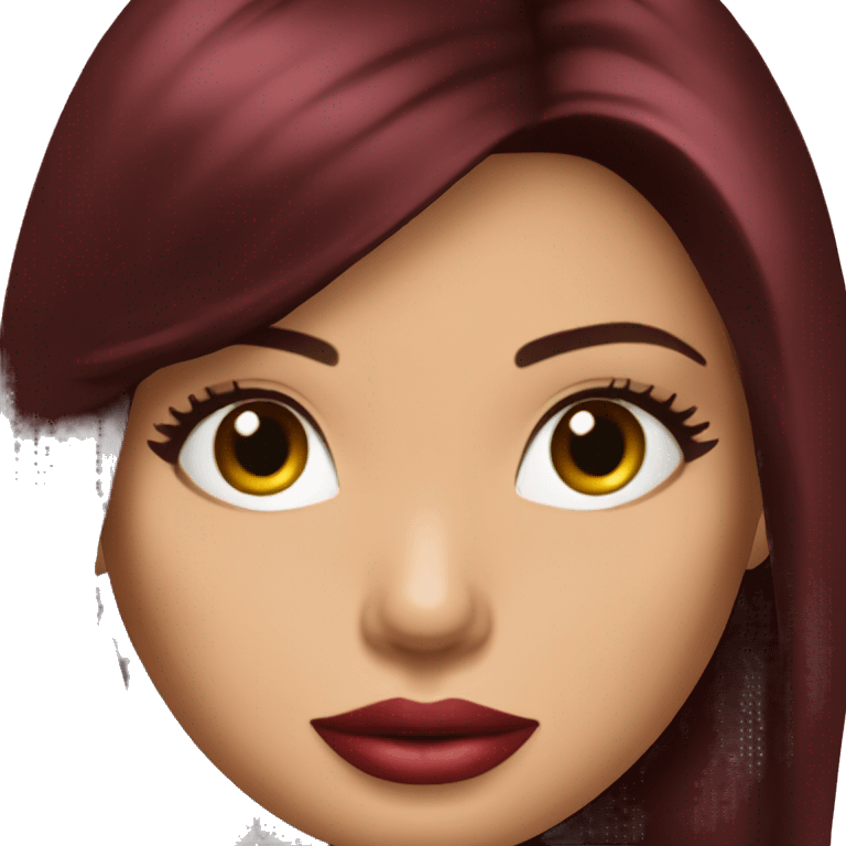 Adriana Lima dark red hair  emoji