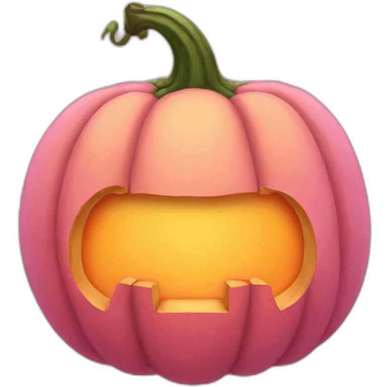 pink pumpkin emoji