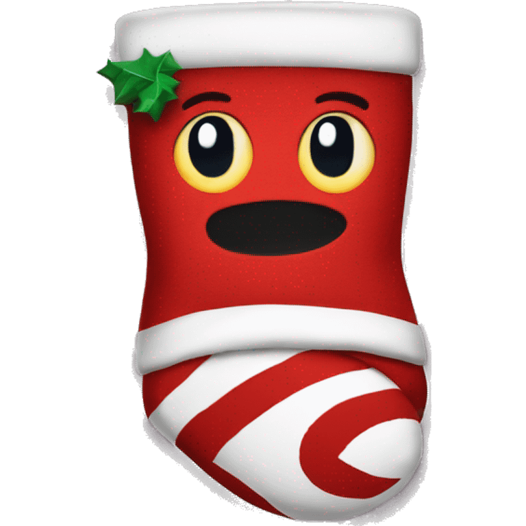 Ugly christmas sock emoji