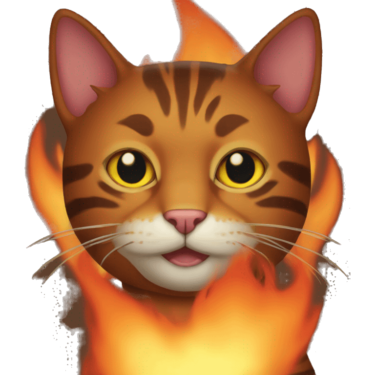 fire cat emoji