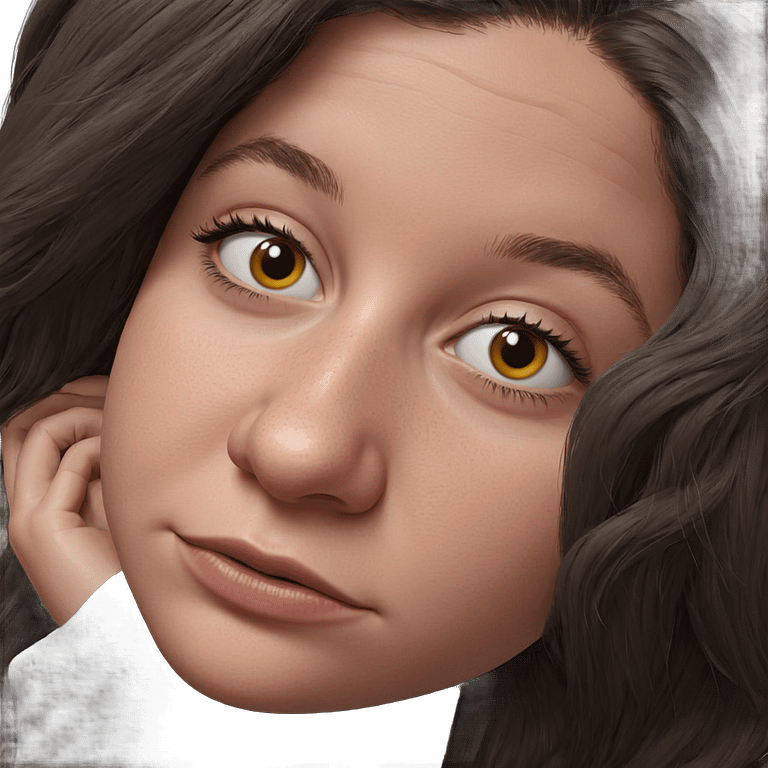 realistic portrait of girl emoji