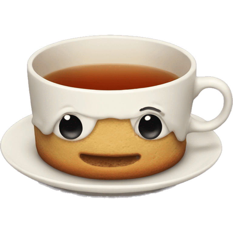 biscuits with tea emoji