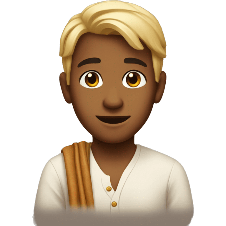 a brahmin boy  emoji