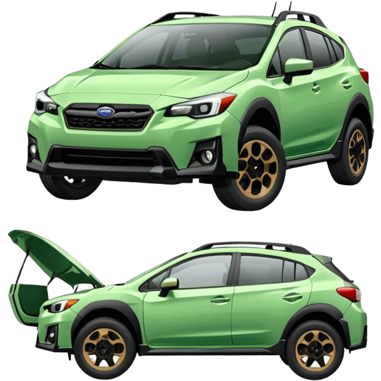 2024 alpine green subaru crosstrek emoji