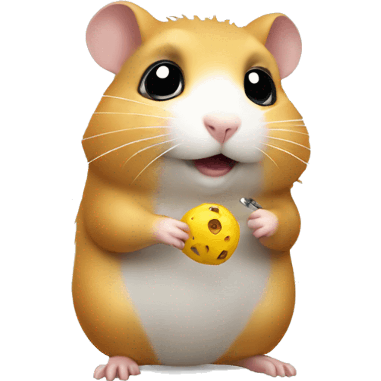 hamster is coding emoji