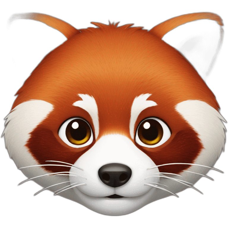 red panda head emoji