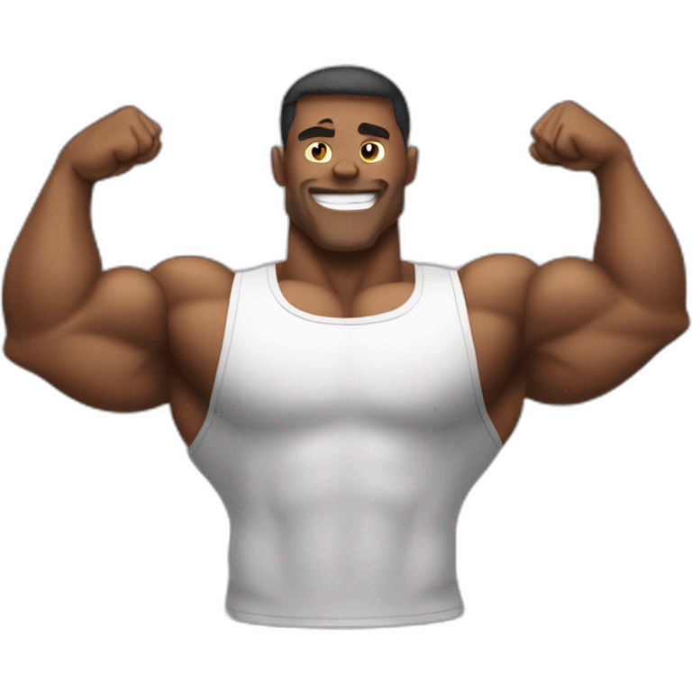 Bodybuilding arms emoji