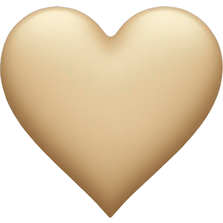 Beige heart emoji