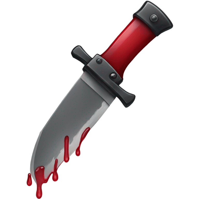 Switchblade with red drop  emoji