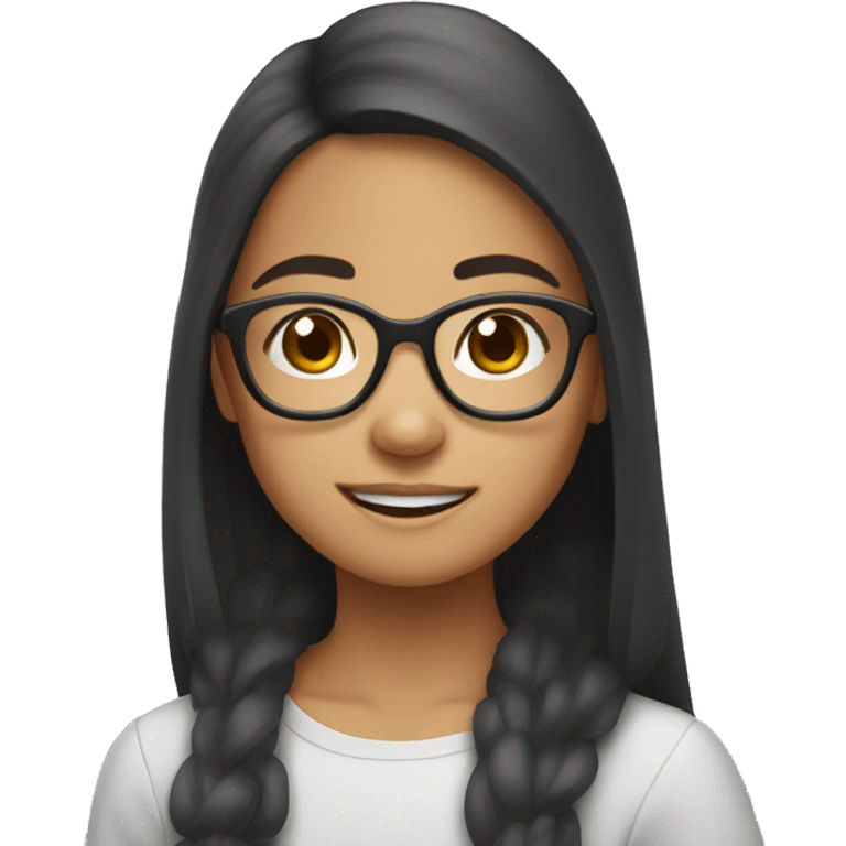 15 year old Filipino girl with glasses  emoji