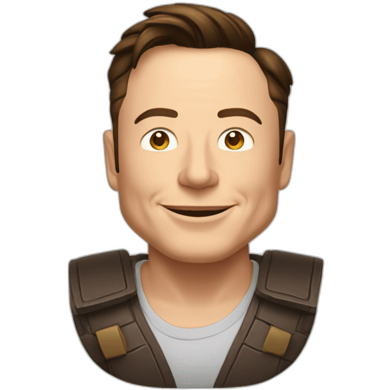 Elon musk buvant une bière emoji