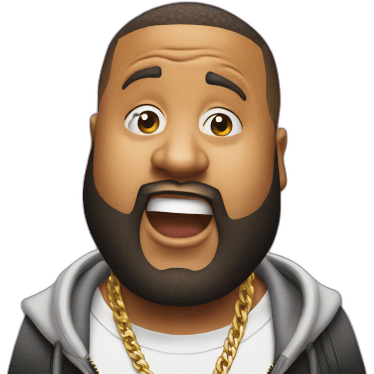 dj khaled cringing emoji