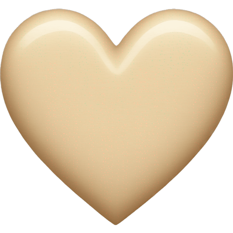 Beige heart  emoji