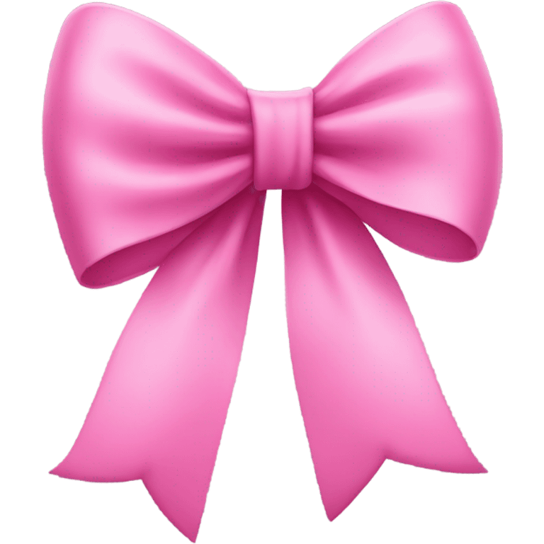 Pink bow tilted to the side  emoji