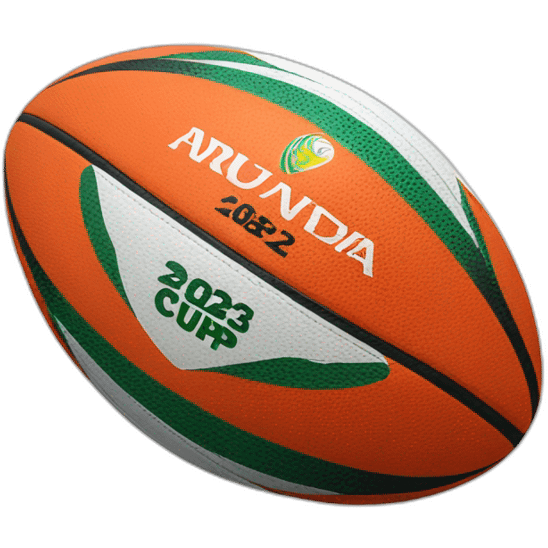 The 2023 World Cup rugby ball emoji