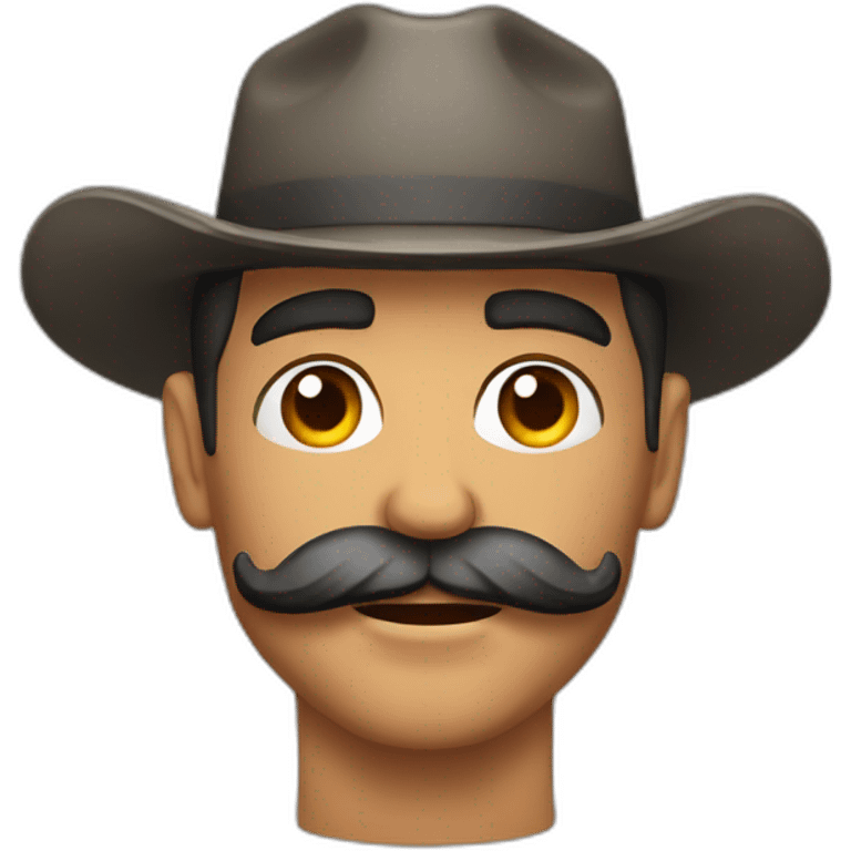 Muscles mustache expressive Cuban man emoji