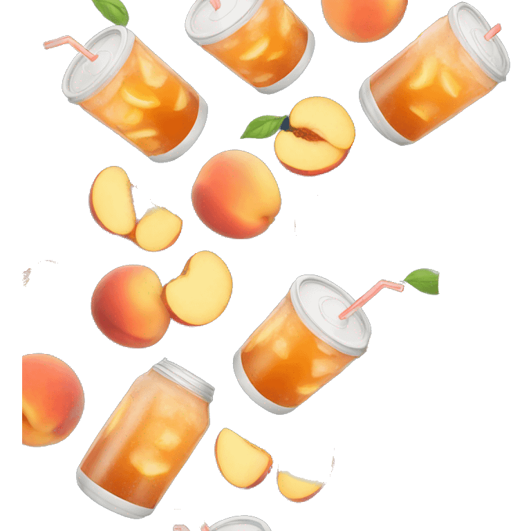 Peach ice tea emoji