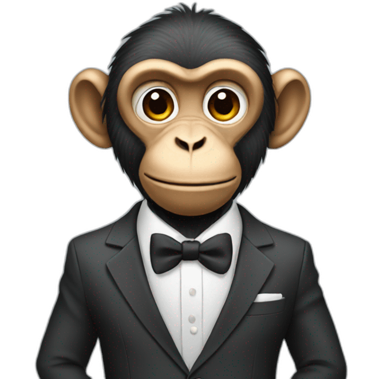 monkey wearing suit emoji