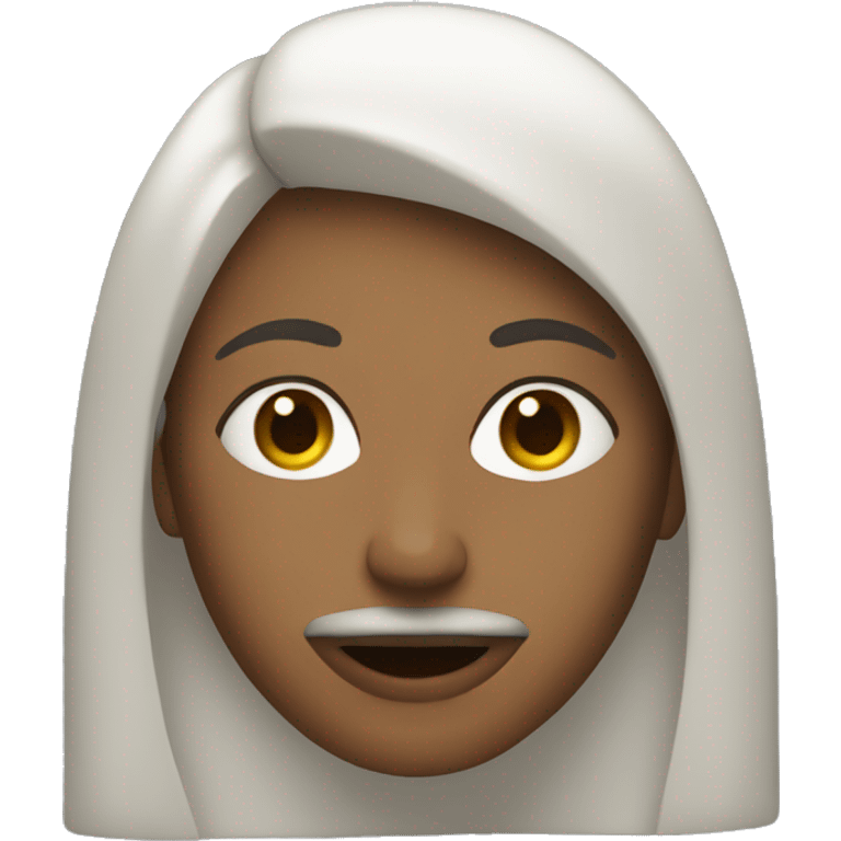 Woman with goatee emoji