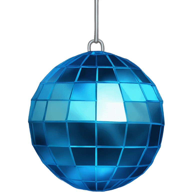 disk ball with blue  emoji