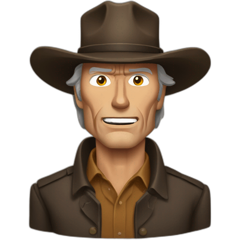 Clint eastwood in a horse emoji